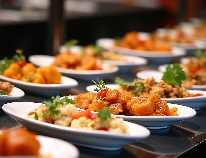Buffet premium untuk acara katering korporat di Singapura